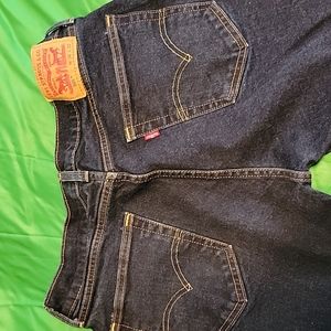 Levi's 505 regular straight dark blue jeans 34x32